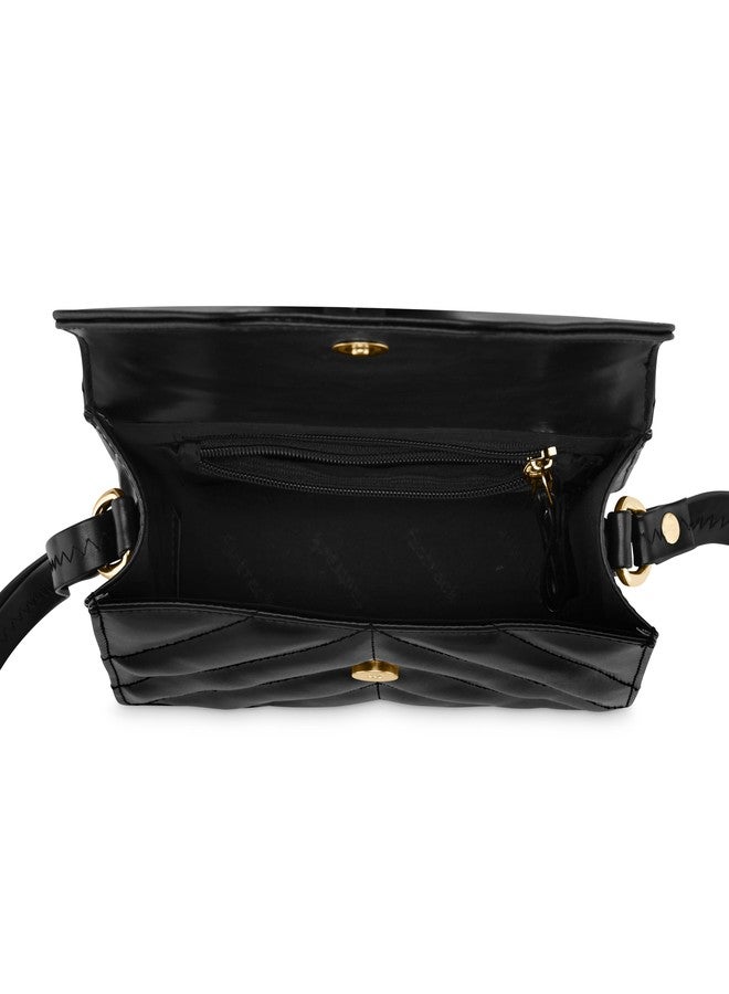 Fastrack Quilted Sling Bag for Women, Ladies and Girls with Adjustable Strap - Image 3